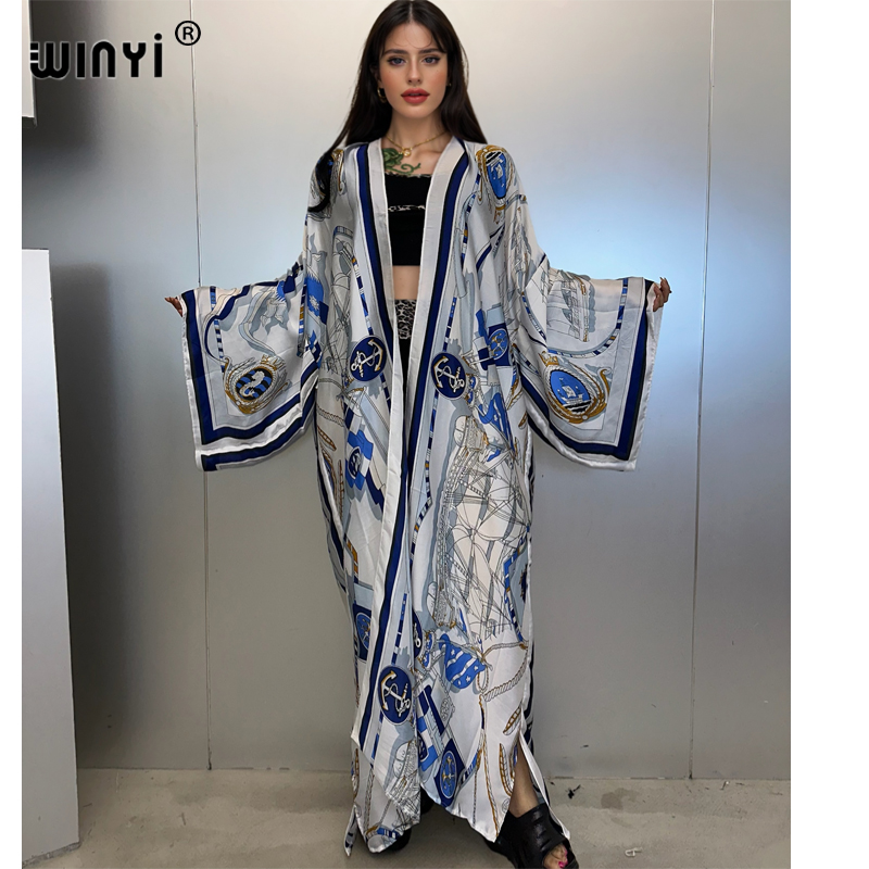 Cover Up Kaftan - WINYI kimono d'été, kaftan, vêtement de
