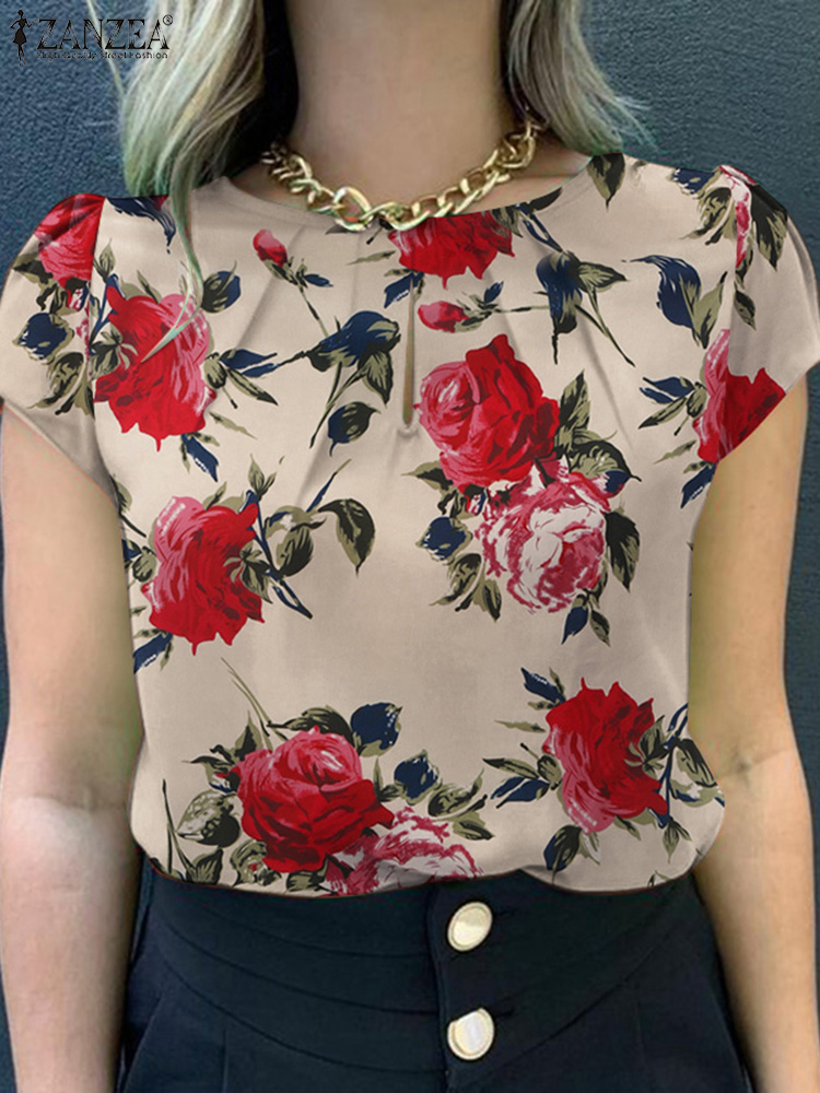 Romper Floral Print - ZANZEA été bohème à manches courtes