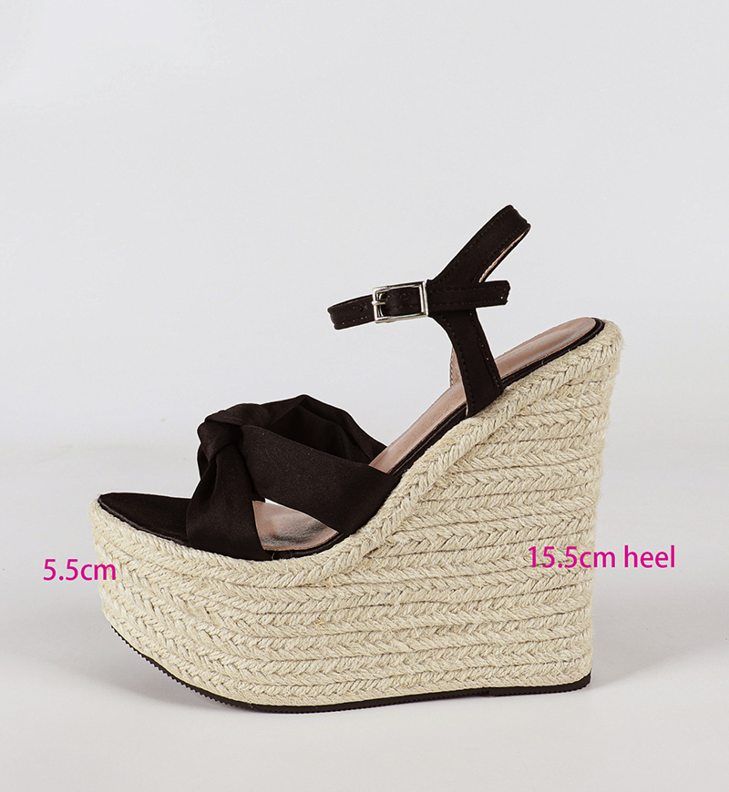 Wedge Espadrille Women - LIHUAMAO Escarpins à talon de 15,5