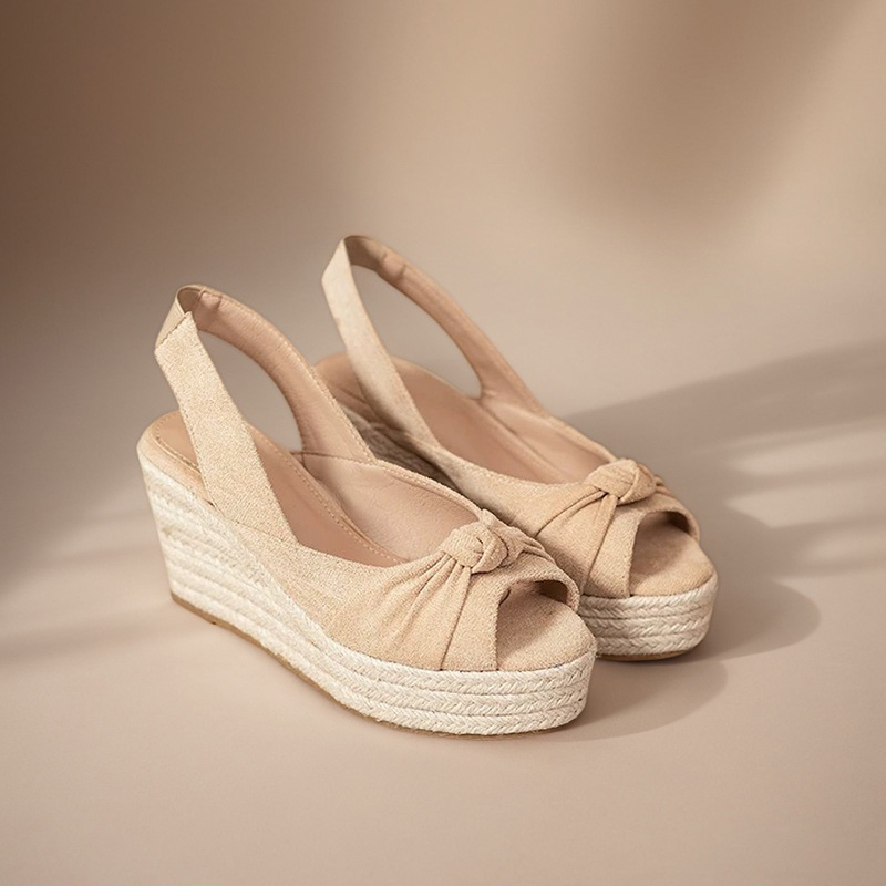 LIHUAMAO – espadrilles beiges  - Wedge Espadrille Women avis et prix