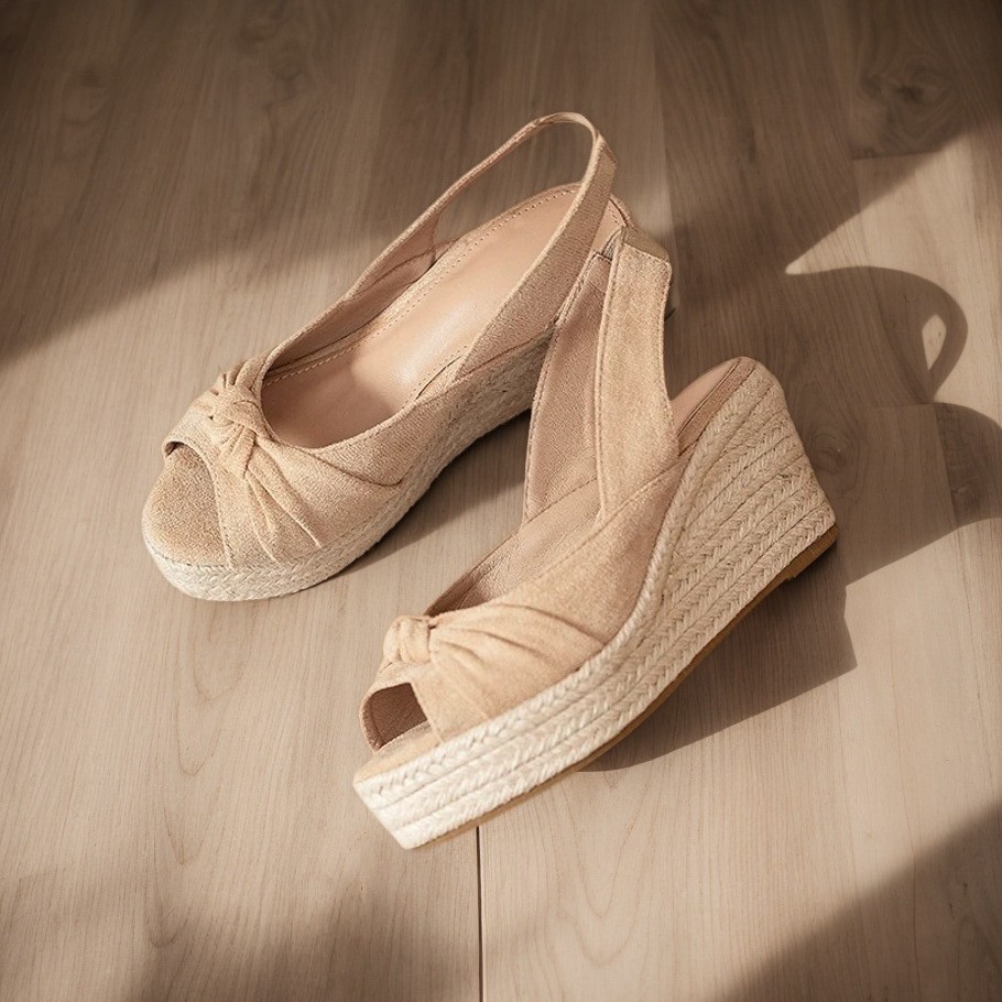 LIHUAMAO – espadrilles beiges  - Wedge Espadrille Women avis et prix