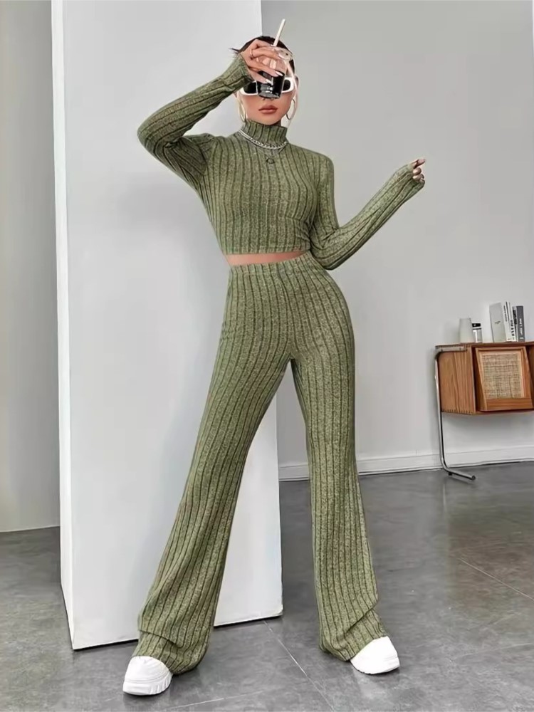 Ensemble 2 pièces tricoté moul - Crop Top Crochet avis et prix