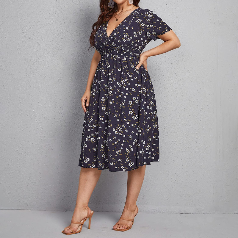 Robe grande taille pour femmes - Romper Floral Print avis et prix