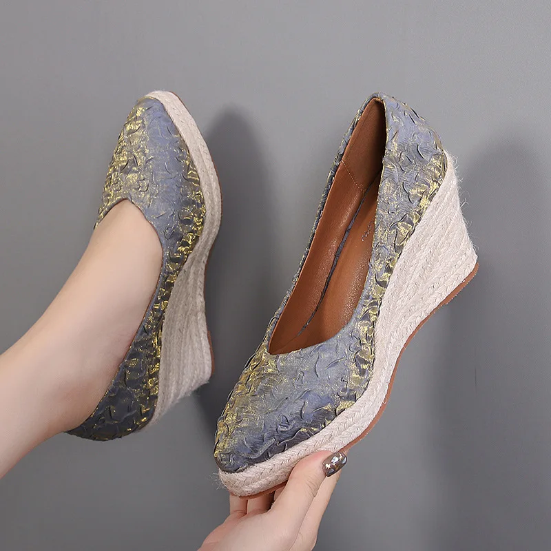 Espadrilles compensées à plate - Wedge Espadrille Women avis et prix