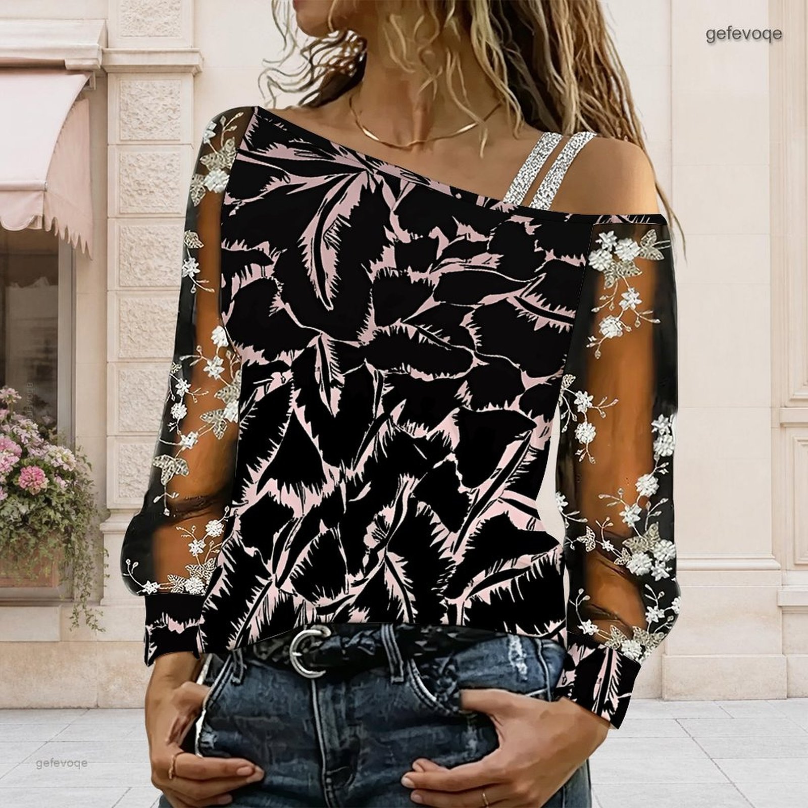 Chemisier femme à épaules dénu - Blouse Off Shoulder avis et prix