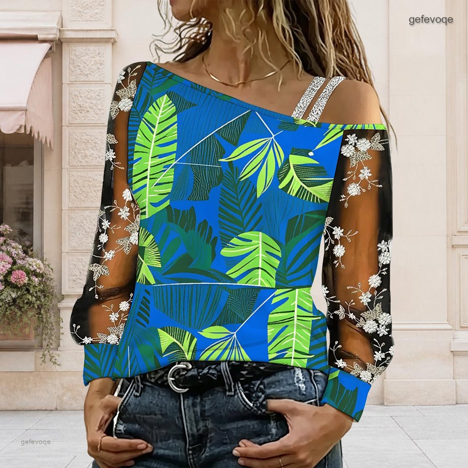 Chemisier femme à épaules dénu - Blouse Off Shoulder avis et prix