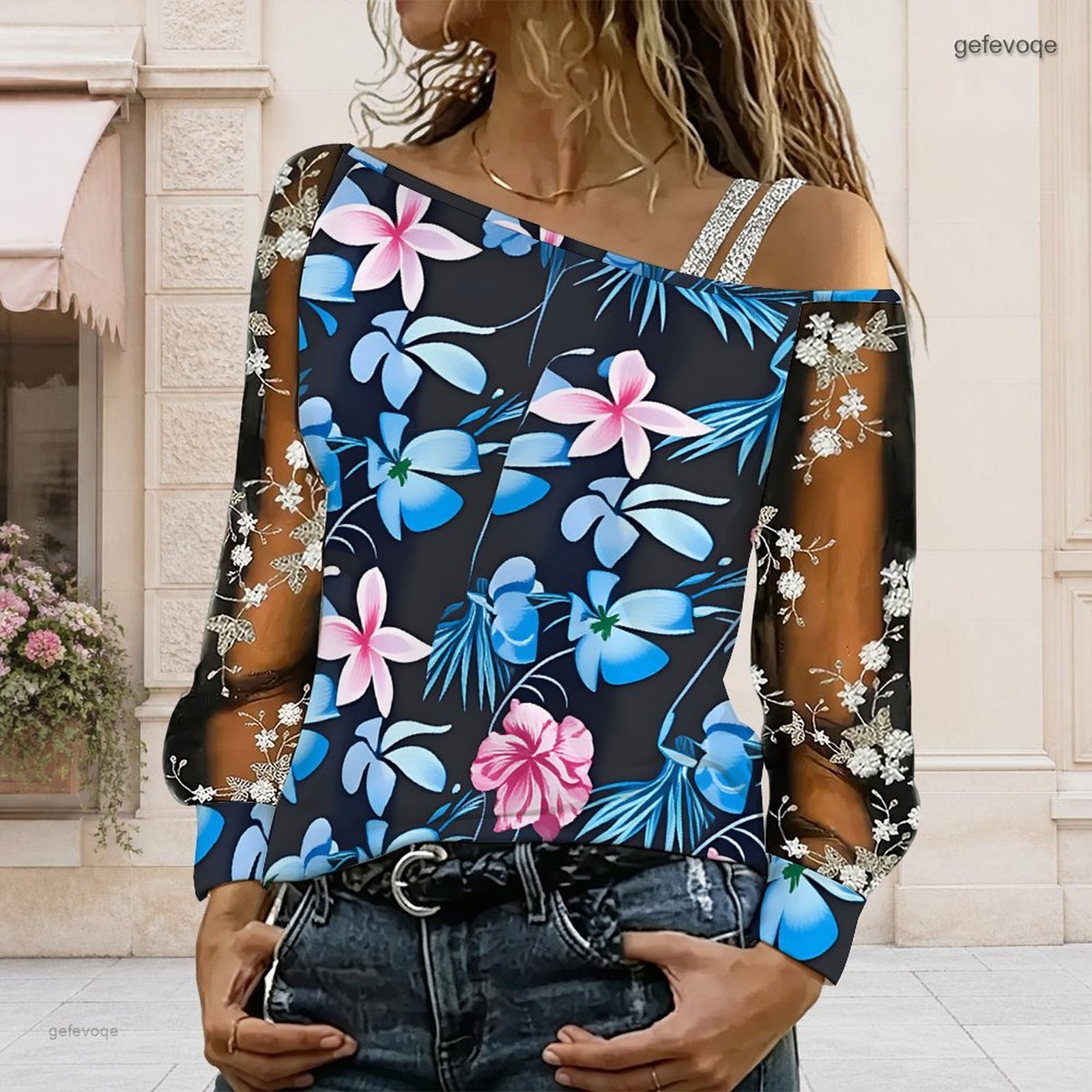 Chemisier femme à épaules dénu - Blouse Off Shoulder avis et prix