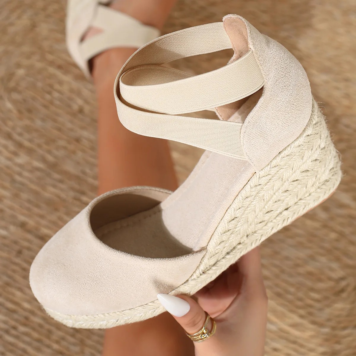 Sandales compensées espadrille - Wedge Espadrille Women avis et prix