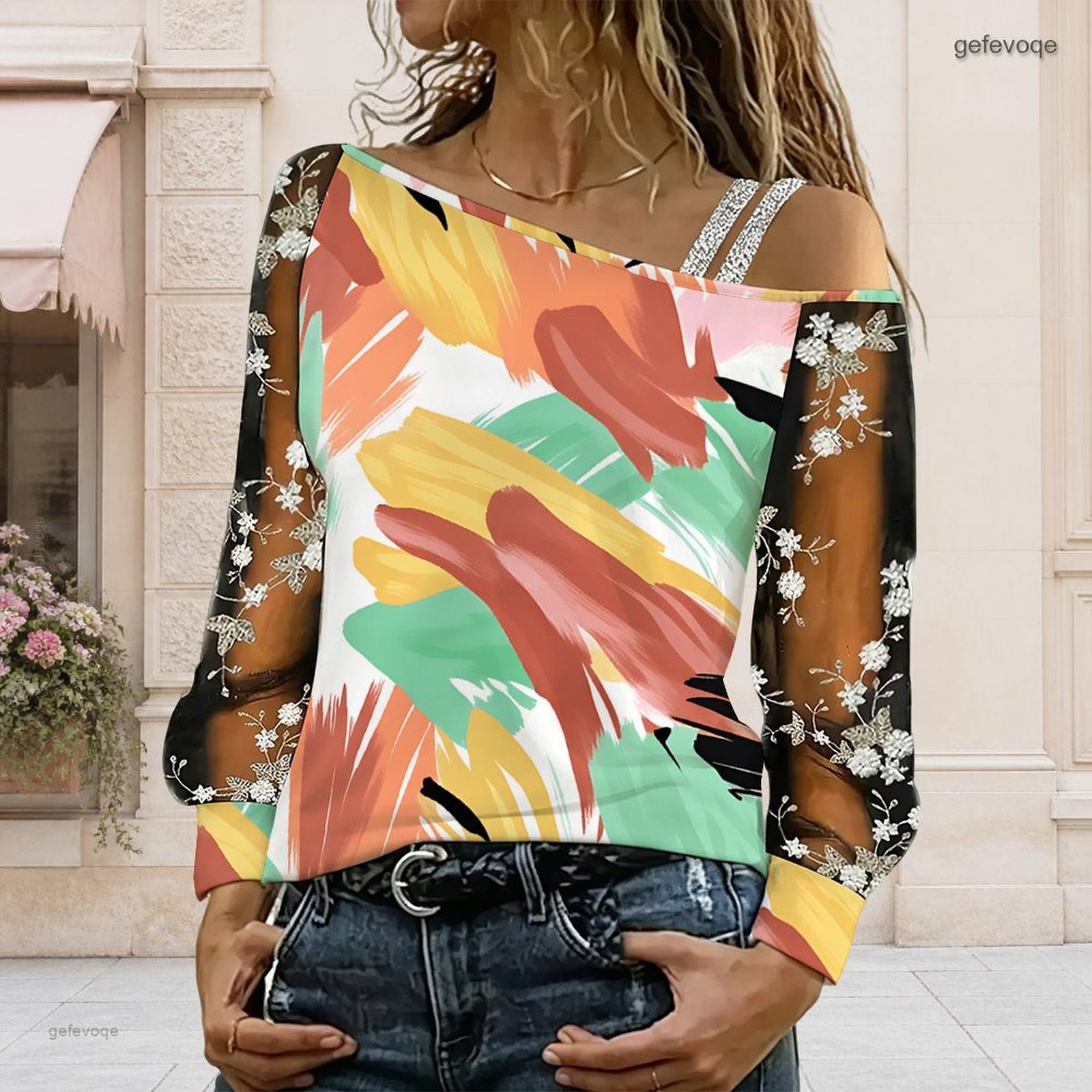Chemisier femme à épaules dénu - Blouse Off Shoulder avis et prix