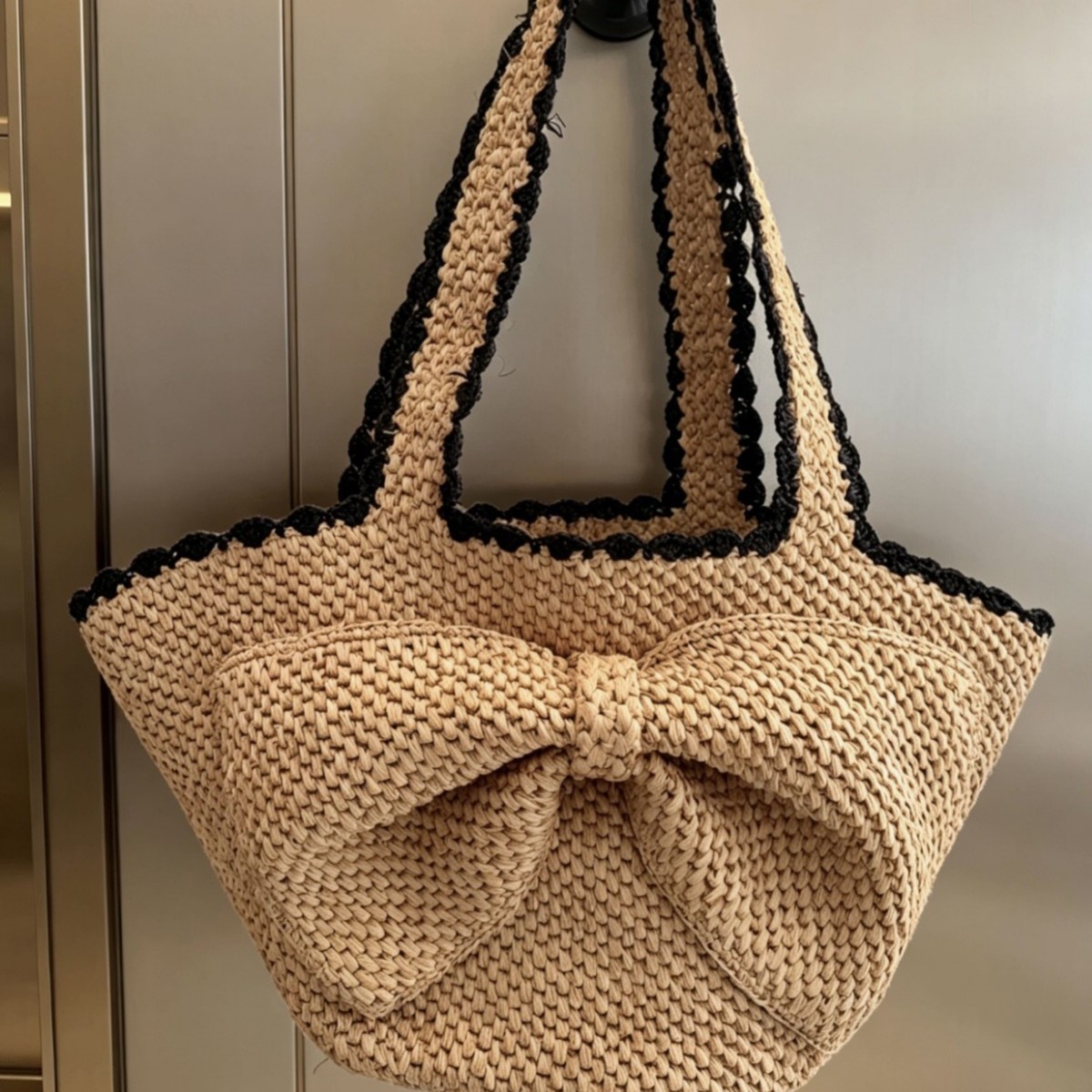 Nouveau sac à main en raphia t - Crochet Bag Raffia avis et prix