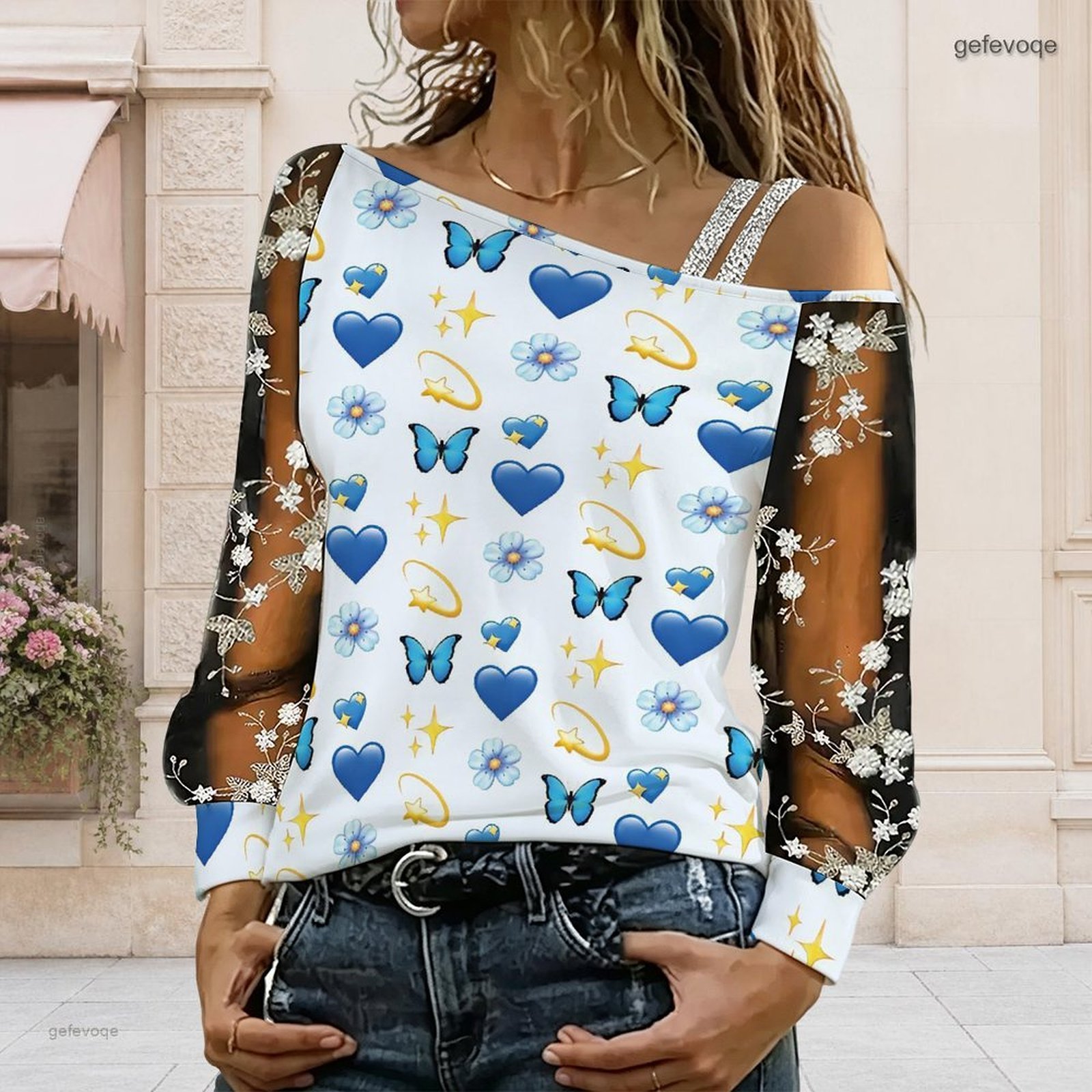 Chemisier femme à épaules dénu - Blouse Off Shoulder avis et prix