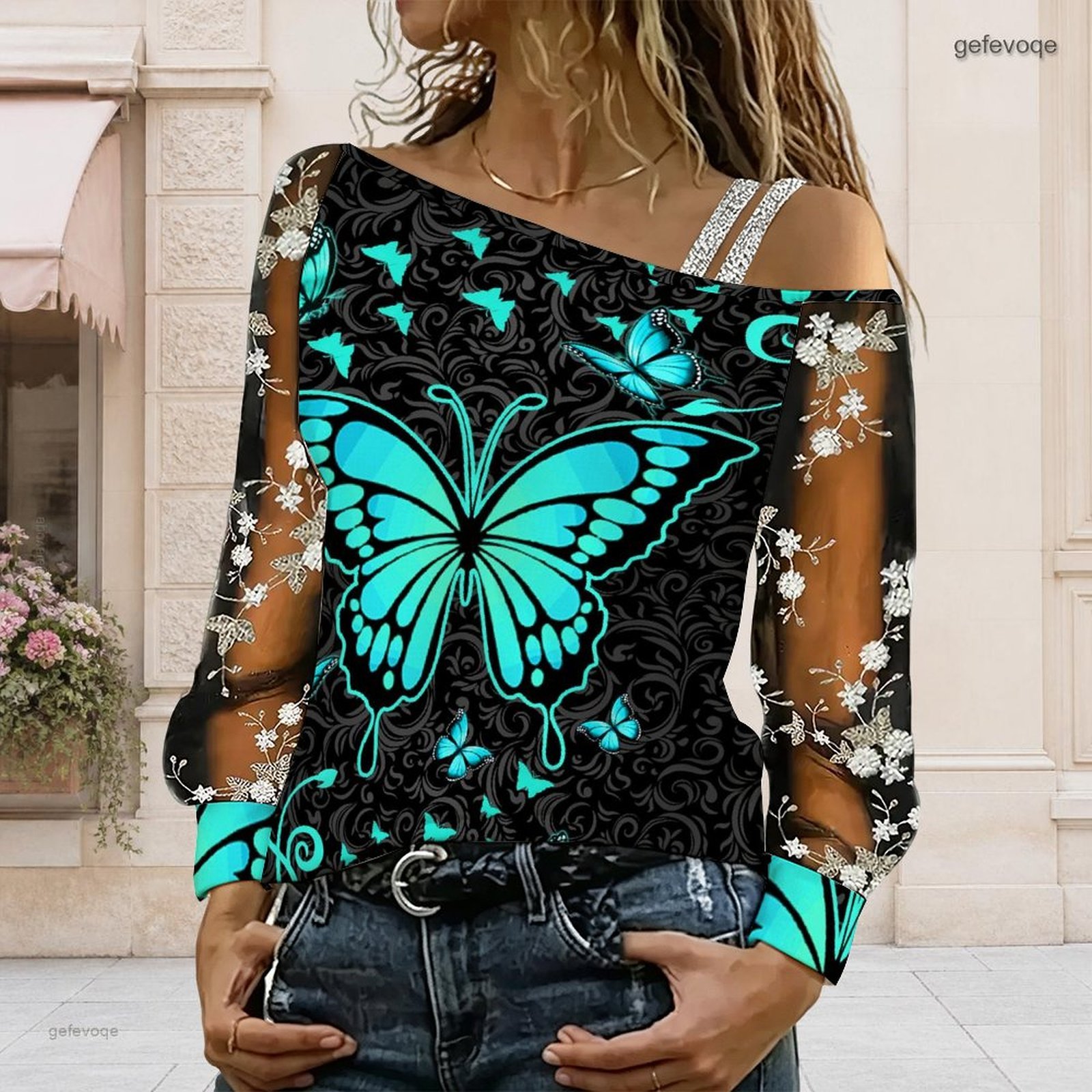 Chemisier femme à épaules dénu - Blouse Off Shoulder avis et prix