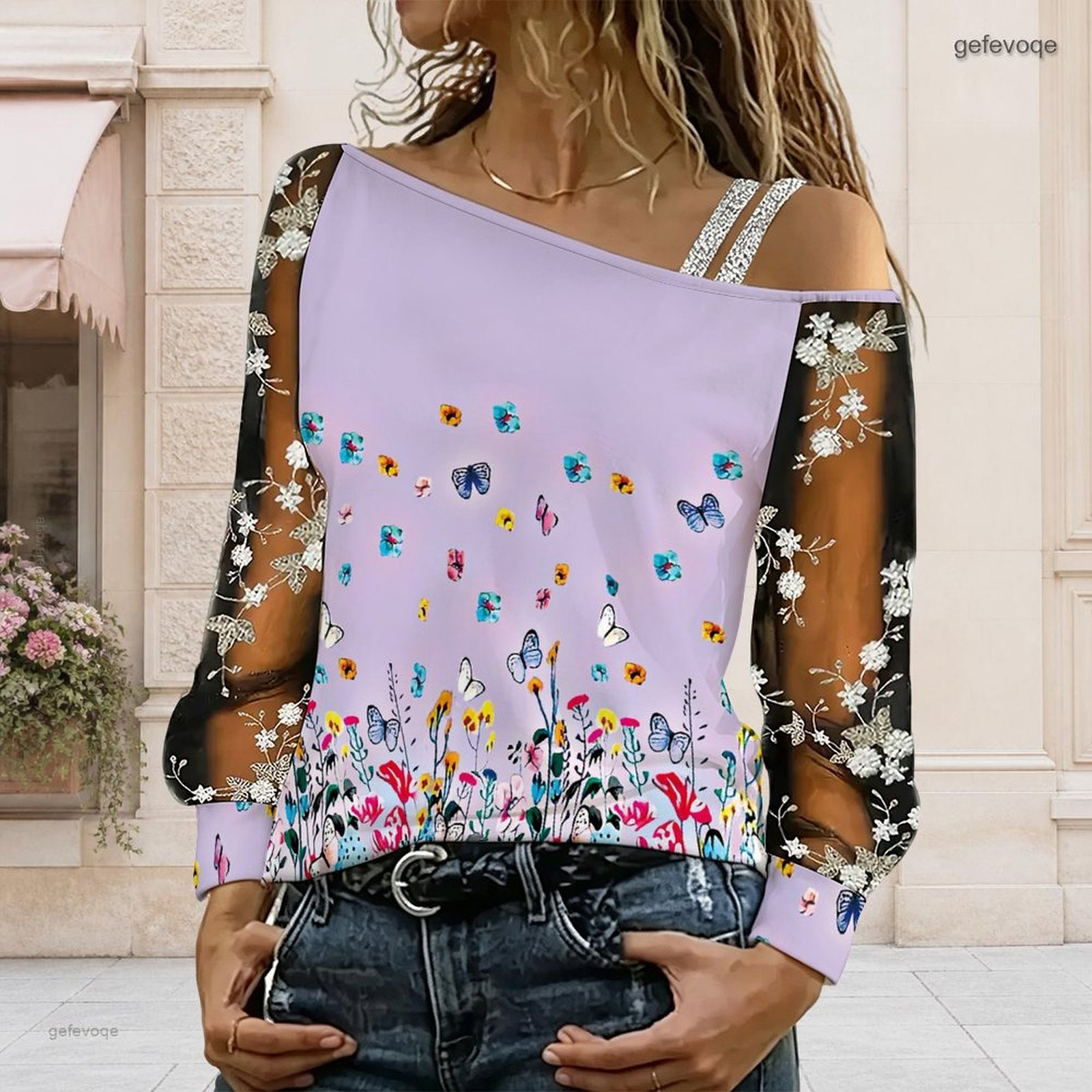Chemisier femme à épaules dénu - Blouse Off Shoulder avis et prix