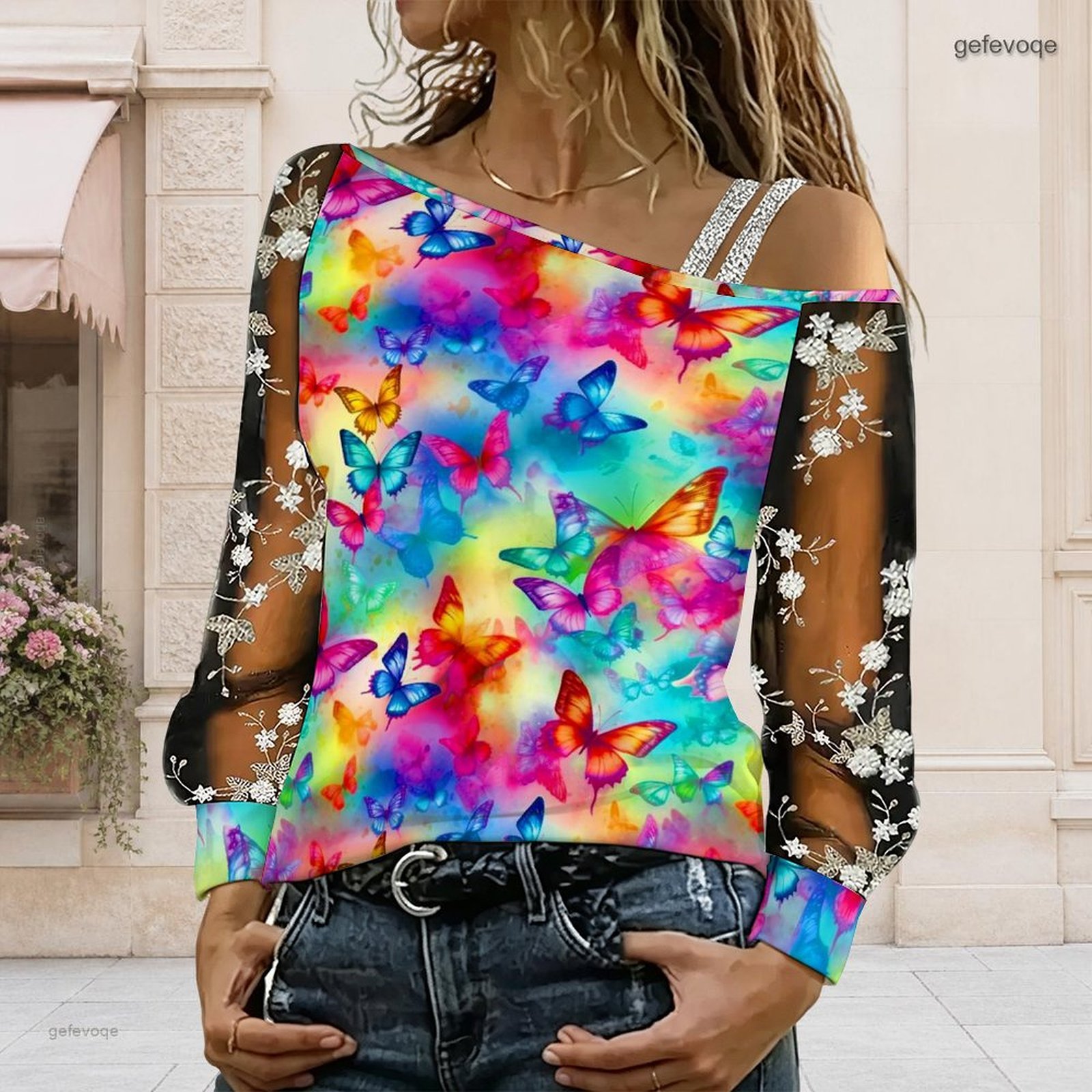 Chemisier femme à épaules dénu - Blouse Off Shoulder avis et prix