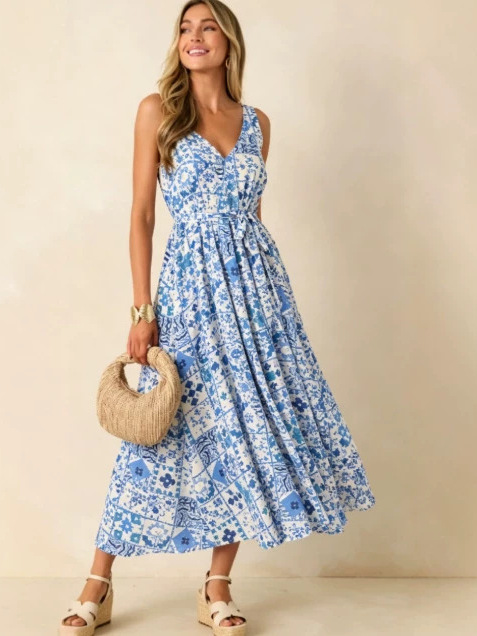 Été 2026 Robe Femme Grande Tai - Linen Dress Wrap avis et prix