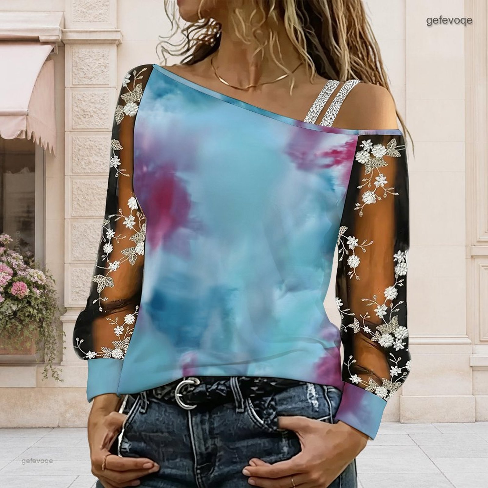 Chemisier femme à épaules dénu - Blouse Off Shoulder avis et prix