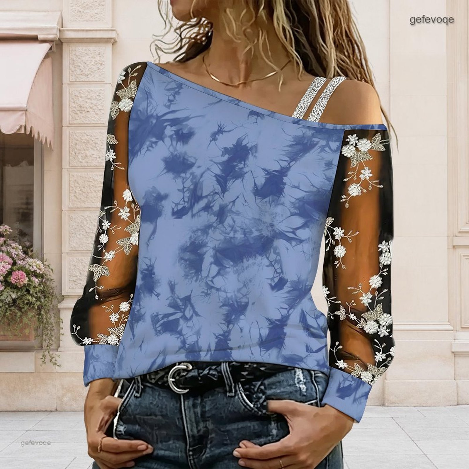 Chemisier femme à épaules dénu - Blouse Off Shoulder avis et prix
