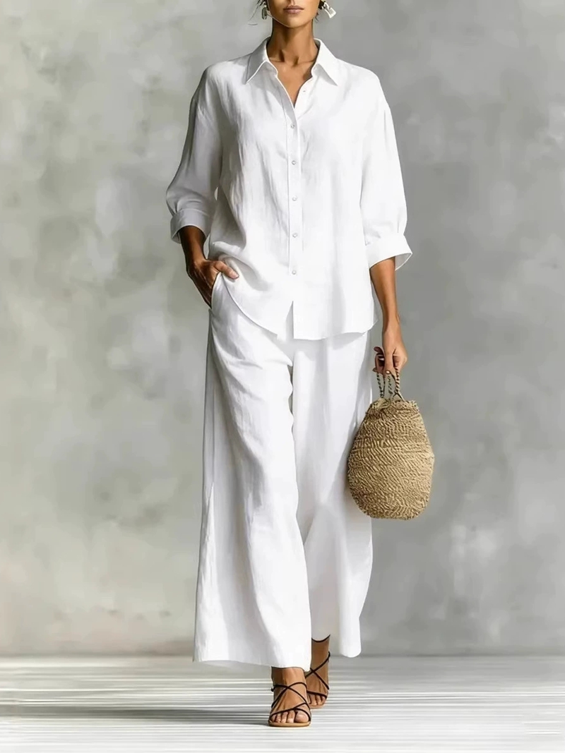 Ensemble décontracté pour femm - Linen Pant Wide avis et prix