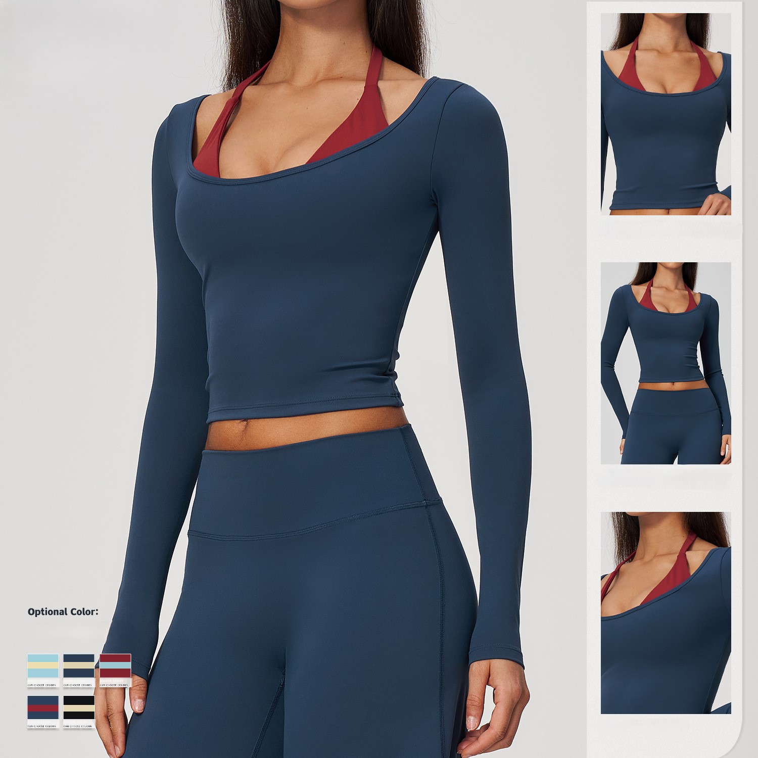 Haut de yoga 2-en-1 effet deux - Crop Top Crochet avis et prix