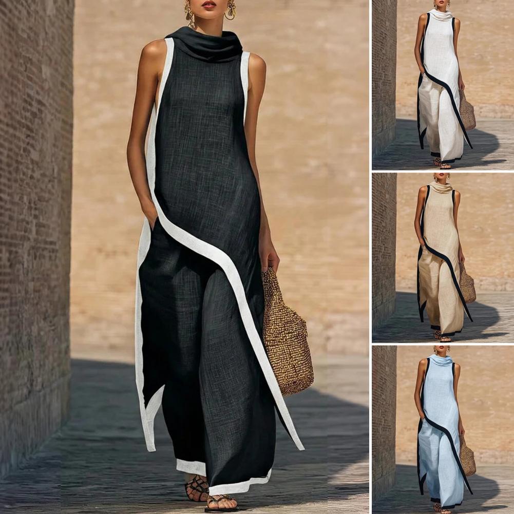 Ensemble deux pièces élégant p - Linen Pant Wide avis et prix