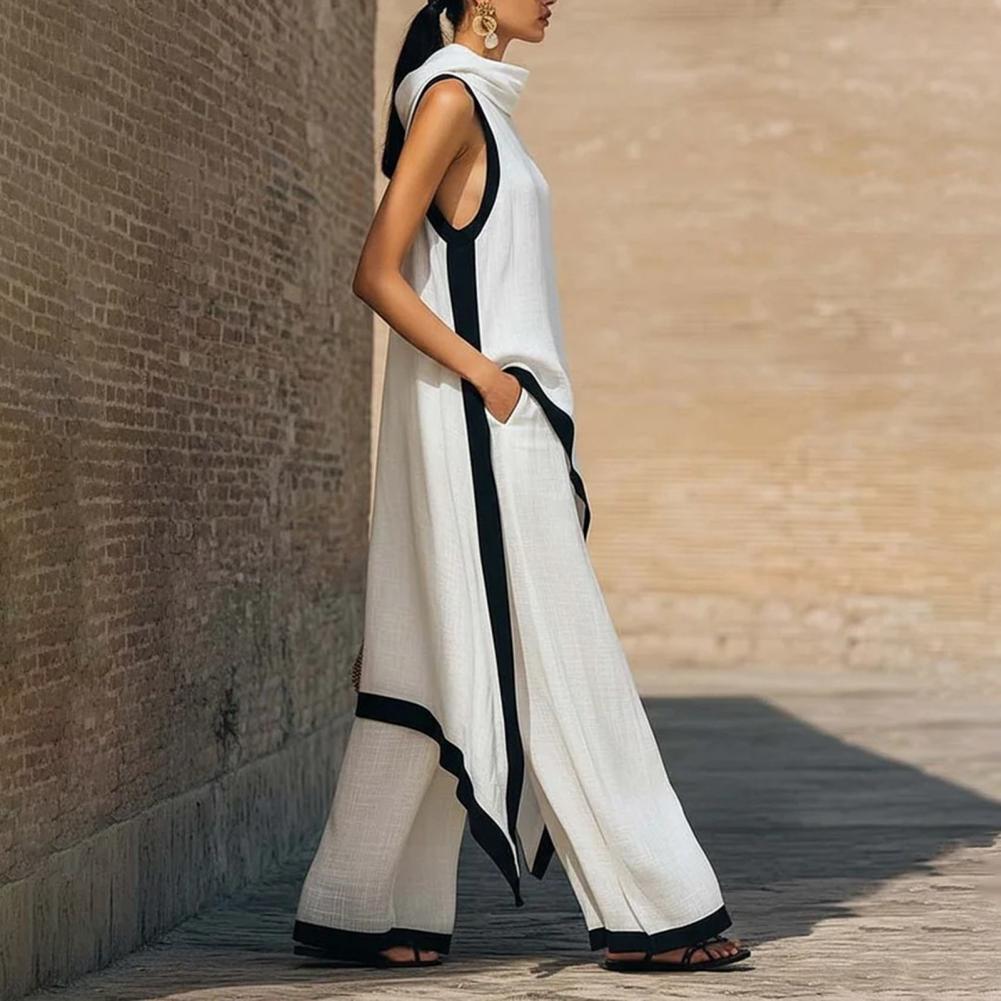 Ensemble deux pièces élégant p - Linen Pant Wide avis et prix