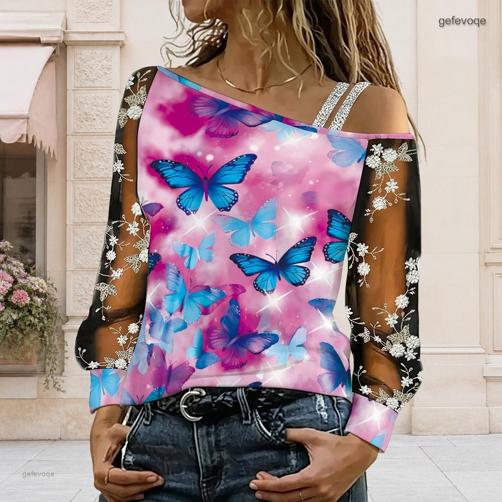 Chemisier femme à épaules dénu - Blouse Off Shoulder avis et prix