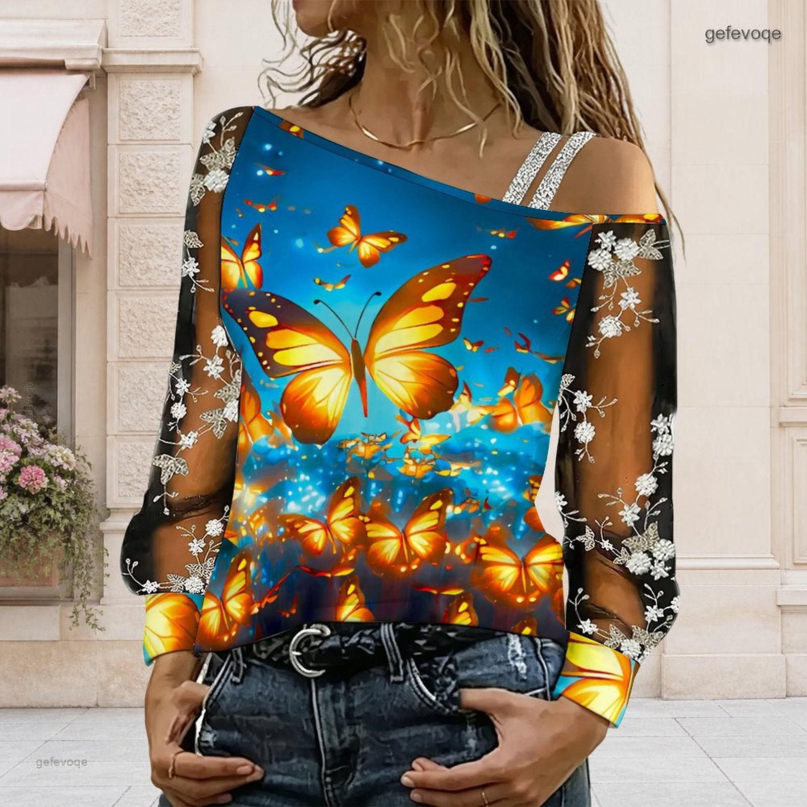 Chemisier femme à épaules dénu - Blouse Off Shoulder avis et prix