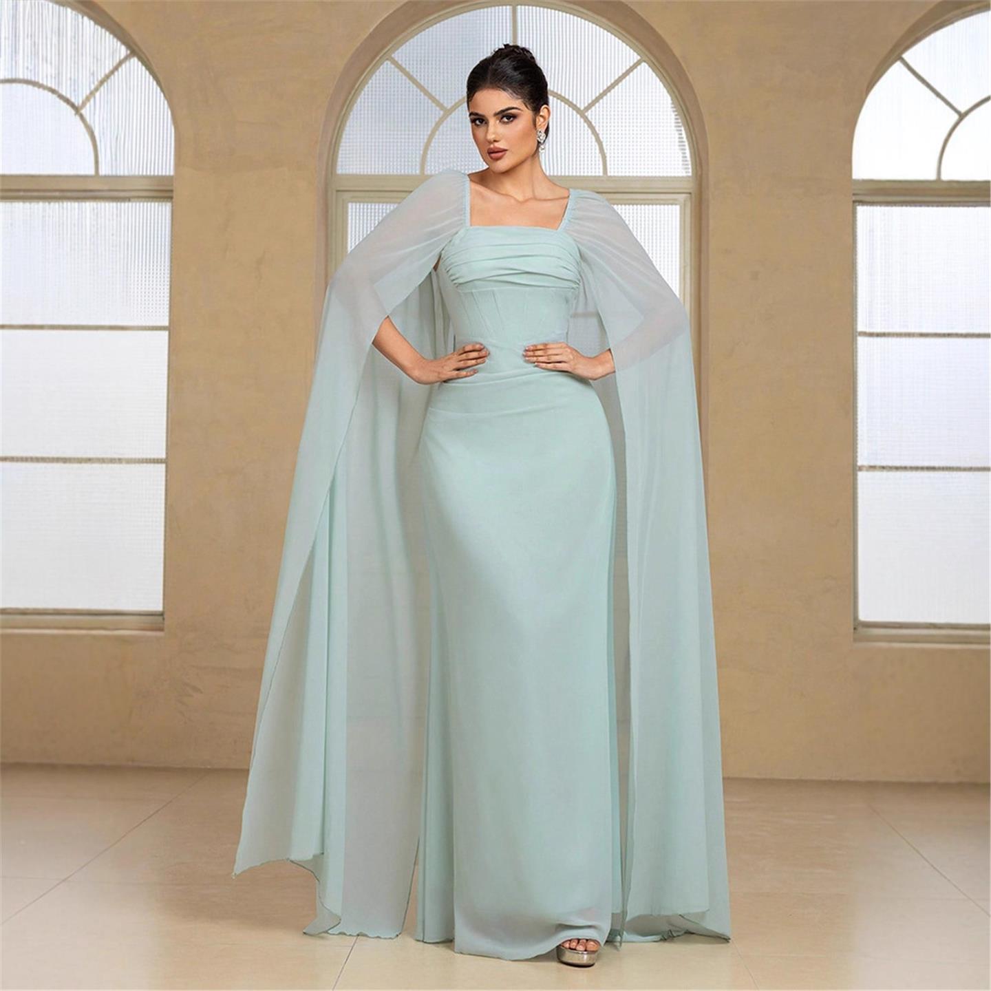 Robe de soirée longue élégante - Linen Dress Wrap avis et prix