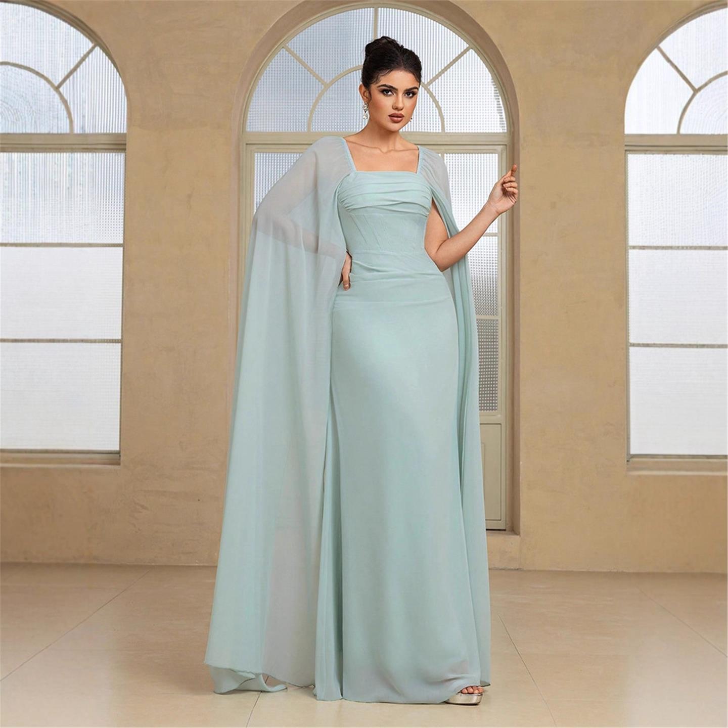 Robe de soirée longue élégante - Linen Dress Wrap avis et prix