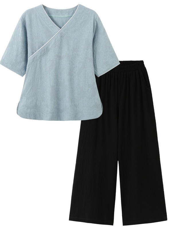 Nouvel ensemble deux pièces dé - Linen Pant Wide avis et prix