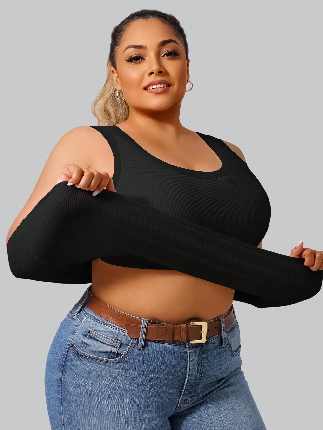 Débardeur court côtelé très ex - Crop Top Crochet avis et prix
